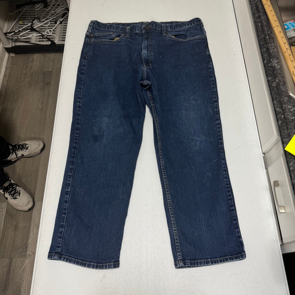 C.E. Schmidt‎ Workwear Men's Dark Wash Denim Jeans Relaxed Fit Size 44x30
